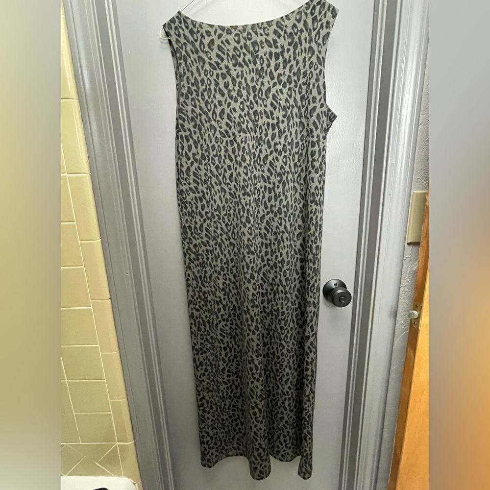 90s Leopard Maxi Dress